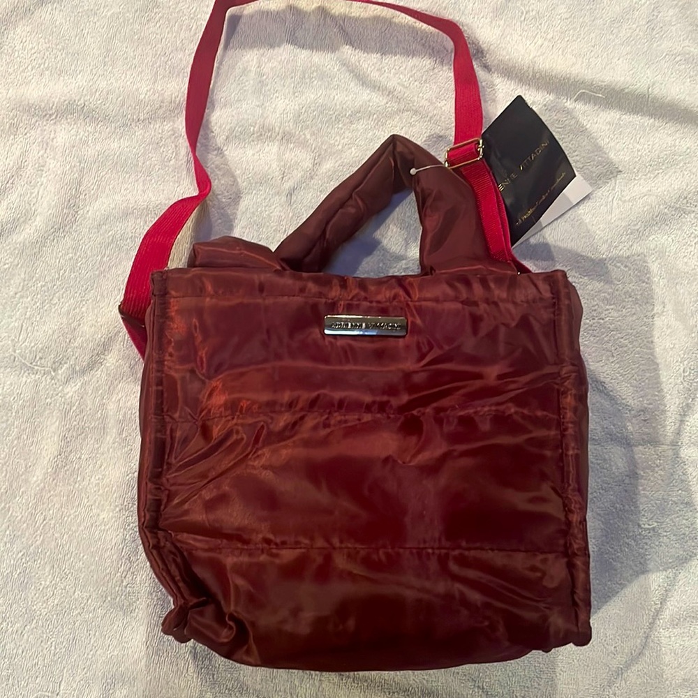 Adrienne vittadini quilted fashion cooler crossbody